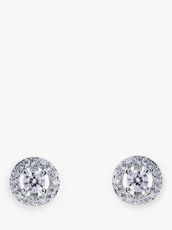 Ivory & Co. Balmoral Round Stud Earrings, Silver
