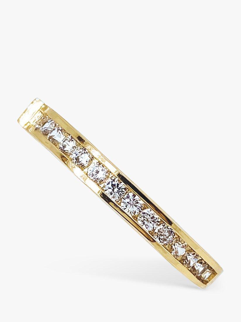 Product image 3 of 8, which shows Ivory & Co. Copenhagen Cubic Zirconia Hoop Earrings, Gold