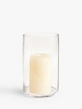 John Lewis Clear Glass Hurricane Candle Holder