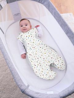 Purflo Swaddle to Sleep Baby Sleeping Bag, 2.5 Tog, Scandi Spot, 0-4 months