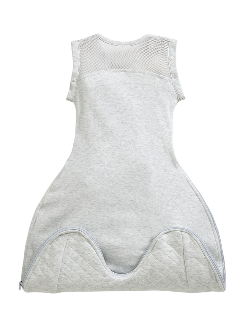 Purflo Swaddle to Sleep Baby Sleeping Bag 2.5 Tog Minimal Grey