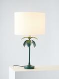 John Lewis + Matthew Williamson Palm Metal/Marble Lamp Base, Green, H43.5cm