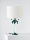 John Lewis + Matthew Williamson Palm Metal/Marble Lamp Base, Green, H43.5cm