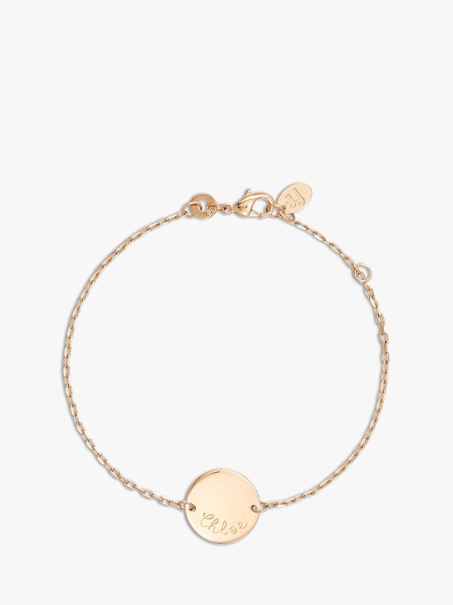 Merci Maman Personalised Pastille Chain Bracelet, Gold