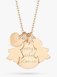 Merci Maman Personalised Boys Heart Disc Pendant Necklace