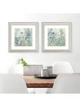 John Lewis Catherine Stephenson 'Powder Blue Flowers 1' Framed Print & Mount, 60.5 x 60.5cm, Blue/Multi