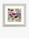 John Lewis Catherine Stephenson 'Raspberry Poppy 2' Framed Print & Mount, 60.5 x 60.5cm, Red/Multi