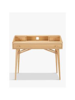 ercol for John Lewis Shalstone Desk, Oak - view 2, Oak