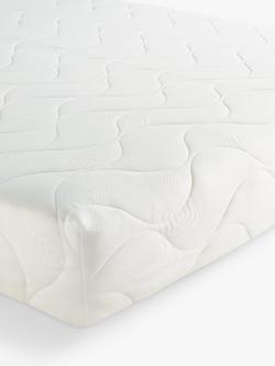 John Lewis Deep Memory Foam Rolled Mattress, Medium/Firm Tension, Single, White