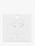 Estella Bartlett Crawler Star Stud Earrings, Silver Plated