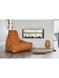 Extreme Lounging Mighty Faux Leather Bean Bag, Tan