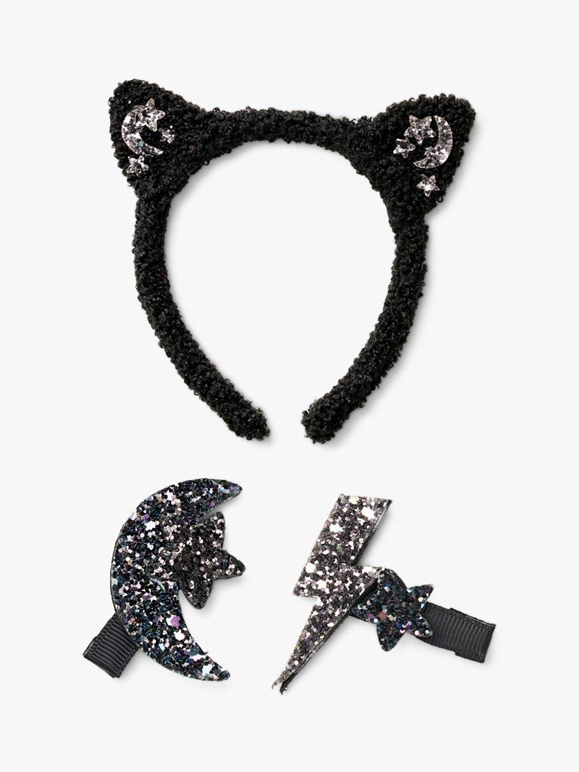 Small Stuff Kids' Glitter Cat Headband & Hair Clips
