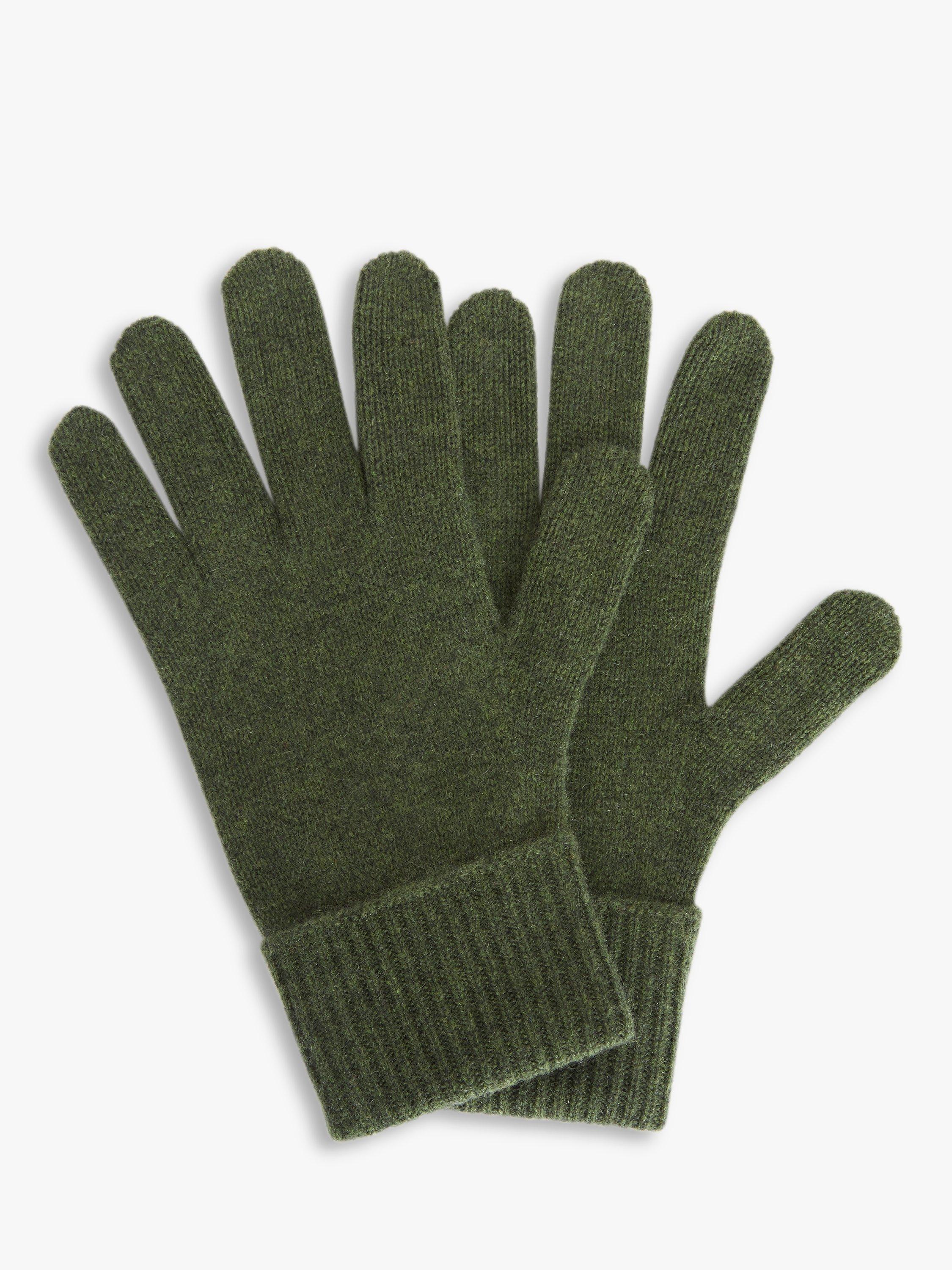John Lewis & Partners Pure Cashmere Gloves, Khaki