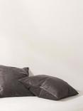 Truly Velvet Square Cushion, Charcoal