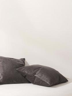 Truly Velvet Square Cushion - view 2, Charcoal