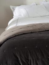 Truly Reversible Velvet Quilted Bedspread