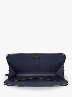 Aspinal of London City Saffiano Leather Laptop Folio - view 2, Black