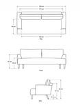 Swyft Model 05 Large 3 Seater Sofa, Charcoal Velvet