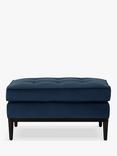 Swyft Model 02 Chaise Piece/Footstool, Teal Velvet