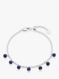 Under the Rose Birthstone Lapis Lazuli Chain Bracelet