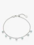 Under the Rose Birthstone Aquamarine Chain Bracelet