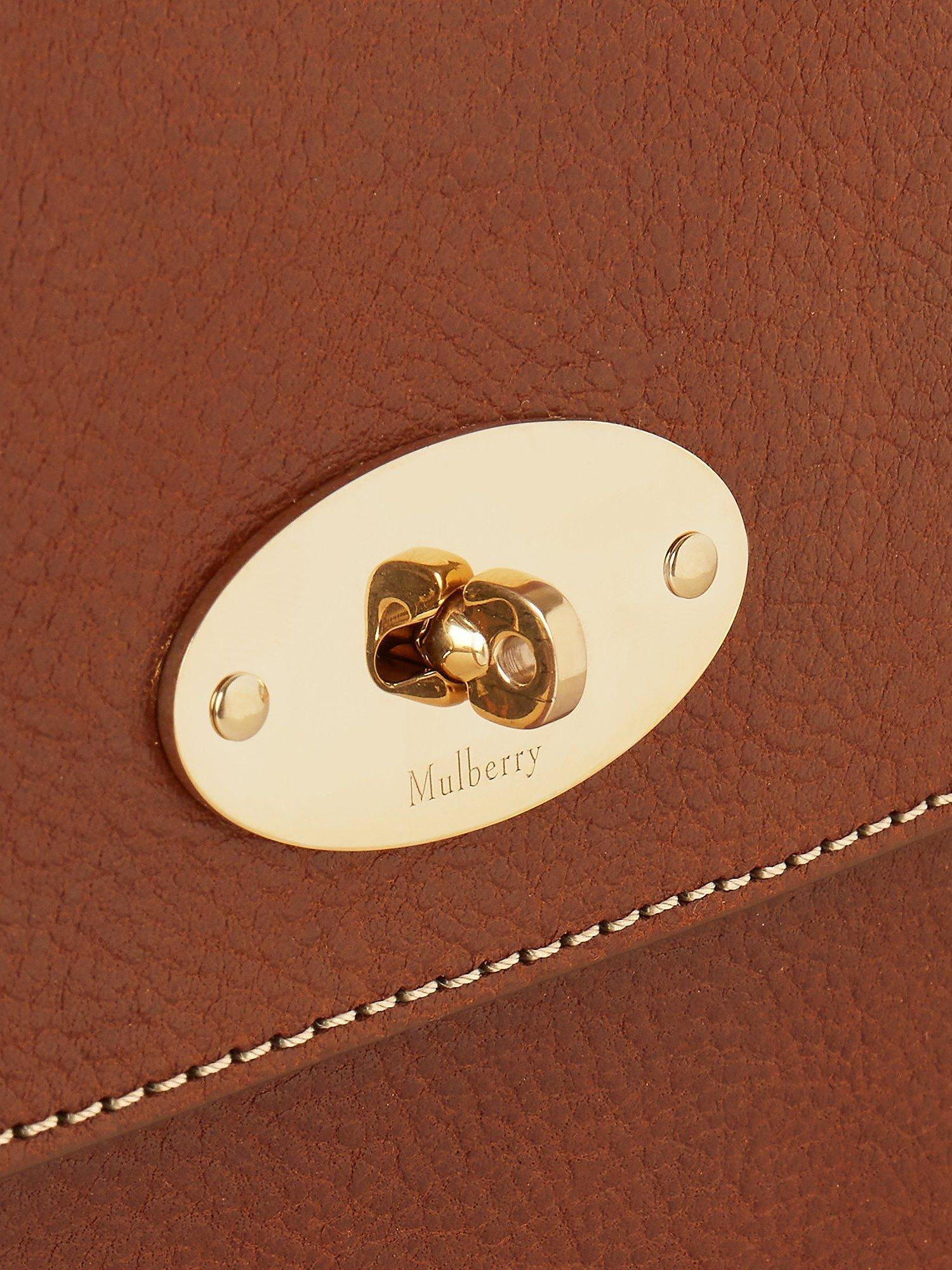 Product image 5 of 5, which shows Mulberry Antony Small Natural Vegetable Tan Leather Messenger Bag, Oak