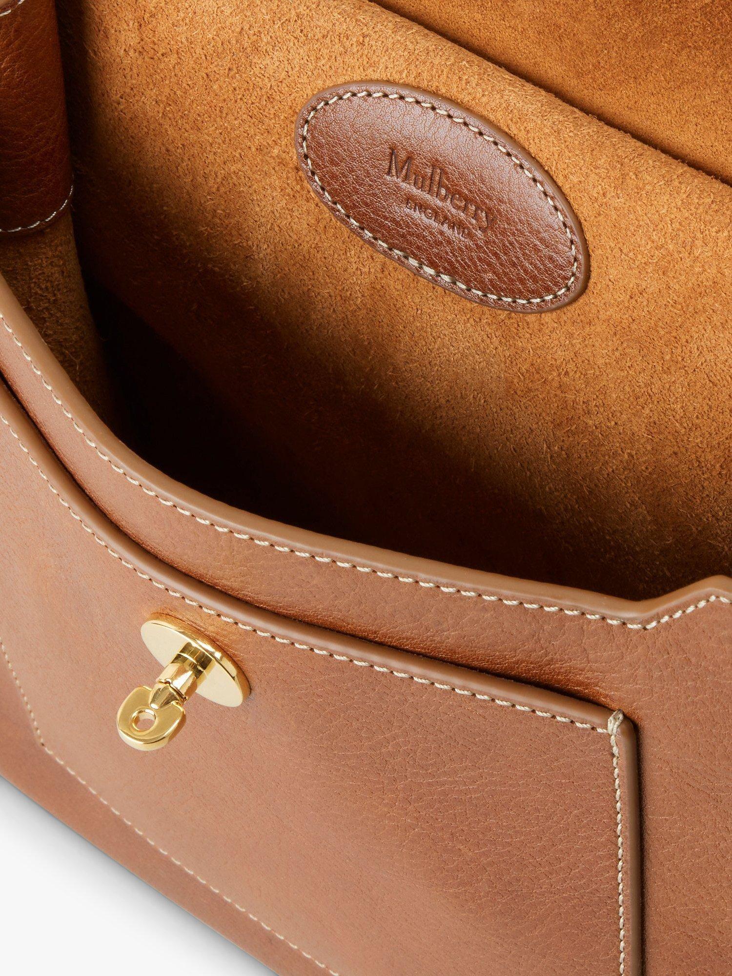 Product image 4 of 5, which shows Mulberry Antony Natural Vegetable Tan Leather Messenger Bag, Oak