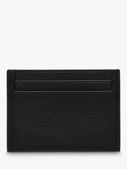 Mulberry Continental Small Classic Grain Leather Credit Card Slip - view 2, Black/Silver