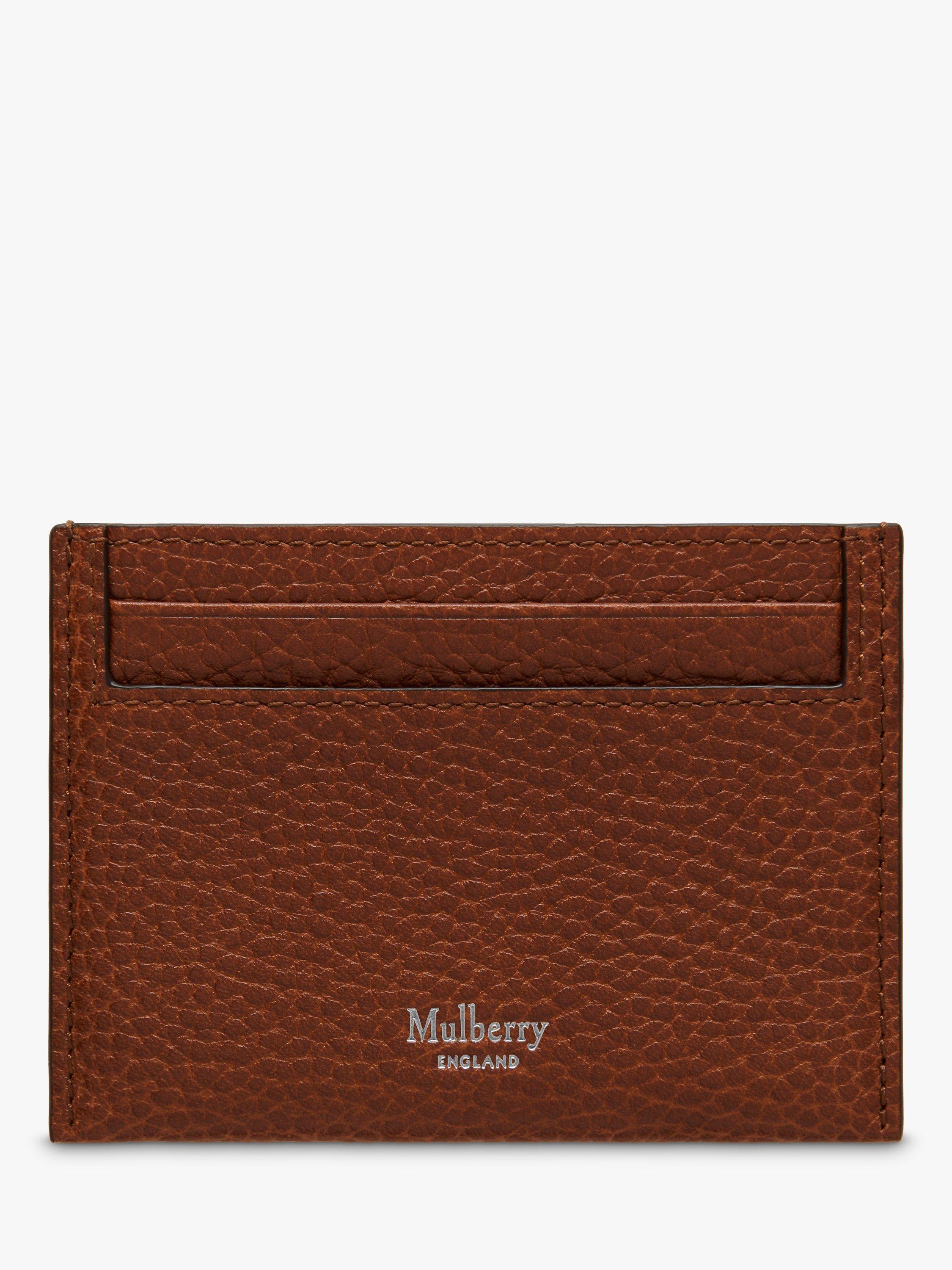 Mulberry Continental Small Classic Grain Leather Credit Card Slip