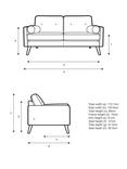 G Plan Vintage The Sixty Five Medium 2 Seater Leather Sofa, Cambridge Petrol Blue