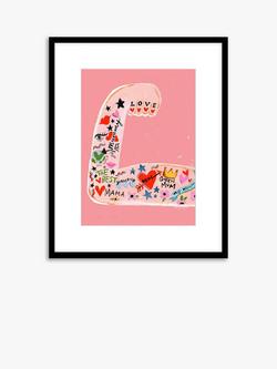 Eleanor Bowmer 'Mum Arm' Framed Print & Mount, 52 x 42cm, Pink/Multi, Pink/Multi