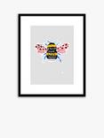 Eleanor Bowmer Bee Framed Print & Mount, 52 x 42cm, Yellow/Multi