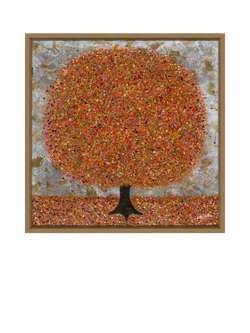 John Lewis Nicky Chubb 'Bright & Beautiful Autumn' Framed Canvas Print & Mount, 86 x 86cm, Orange, Orange