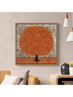 John Lewis Nicky Chubb 'Bright & Beautiful Autumn' Framed Canvas Print & Mount, 86 x 86cm, Orange - view 2, Orange