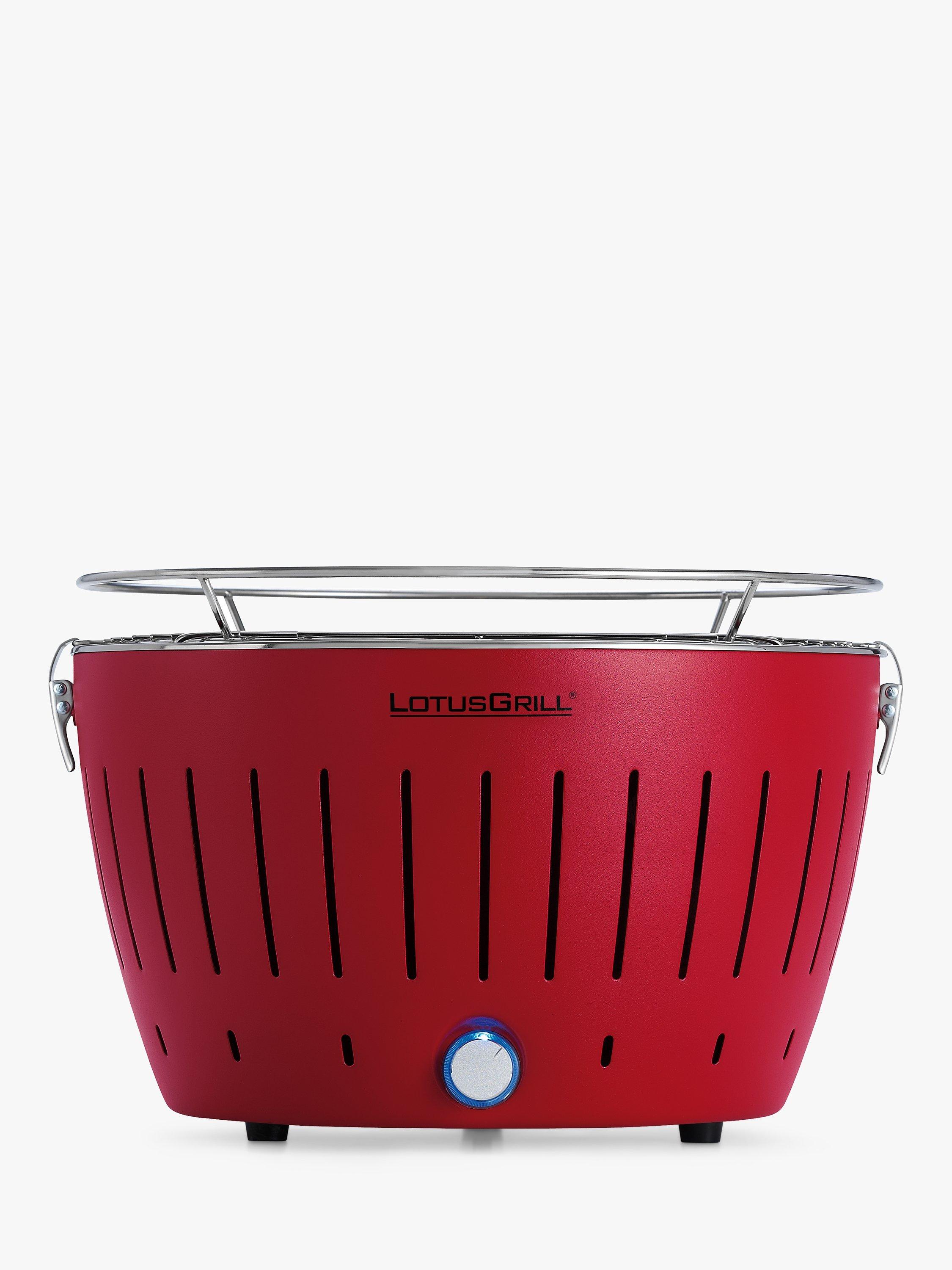 LotusGrill Standard Portable Smokeless Charcoal Barbecue, 32cm, Red