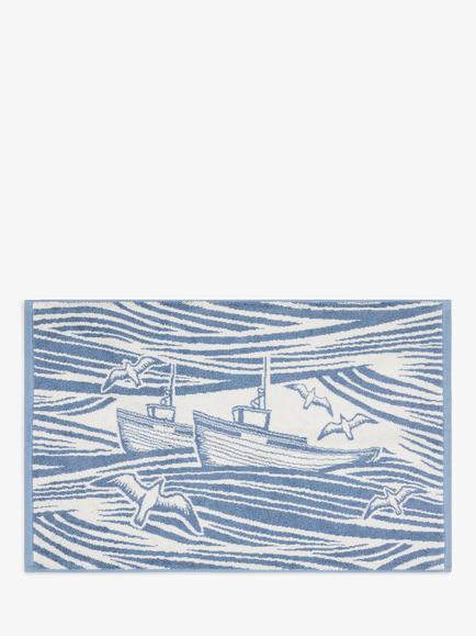 Mini Moderns Whitby Bath Mat, Washed Denim
