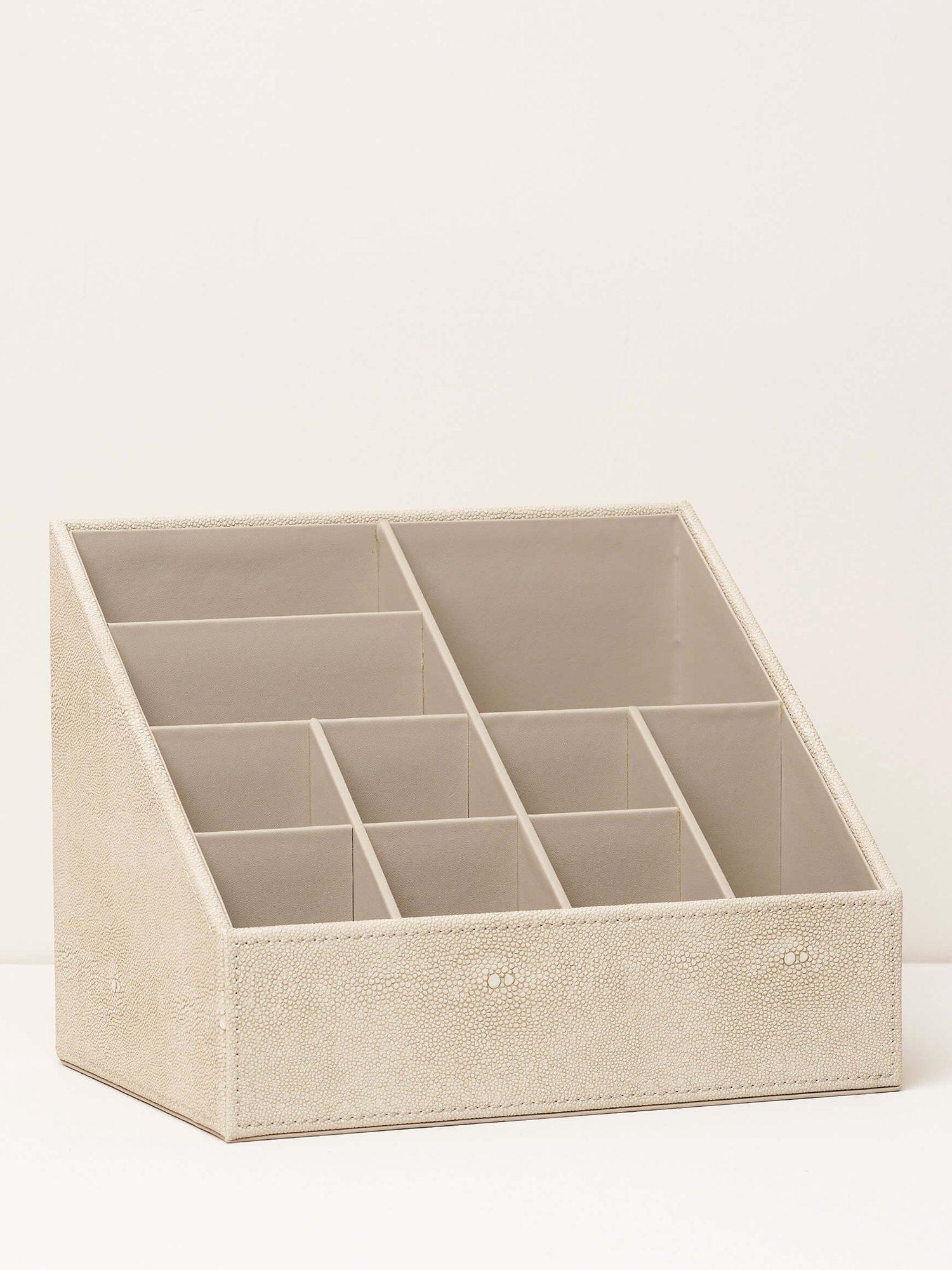 Truly Shagreen Storage Organiser, Ivory