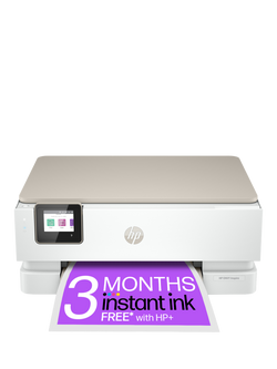 HP ENVY Inspire 7220e All-in-One Wireless Printer, HP+ Enabled & HP Instant Ink Compatible, White, White