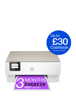 HP ENVY Inspire 7220e All-in-One Wireless Printer, HP+ Enabled & HP Instant Ink Compatible, White - view 2, White