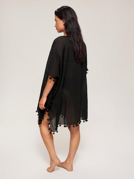 Seafolly Amnesia Kaftan - view 2, Black