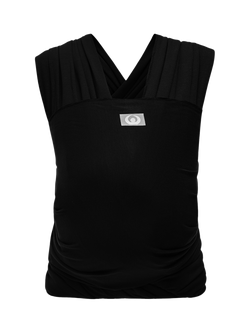 Gaia Baby Organic Cotton Stretchy Wrap Baby Carrier, Ebony