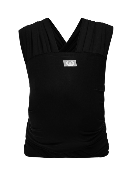 Gaia Baby Organic Cotton Stretchy Wrap Baby Carrier, Ebony