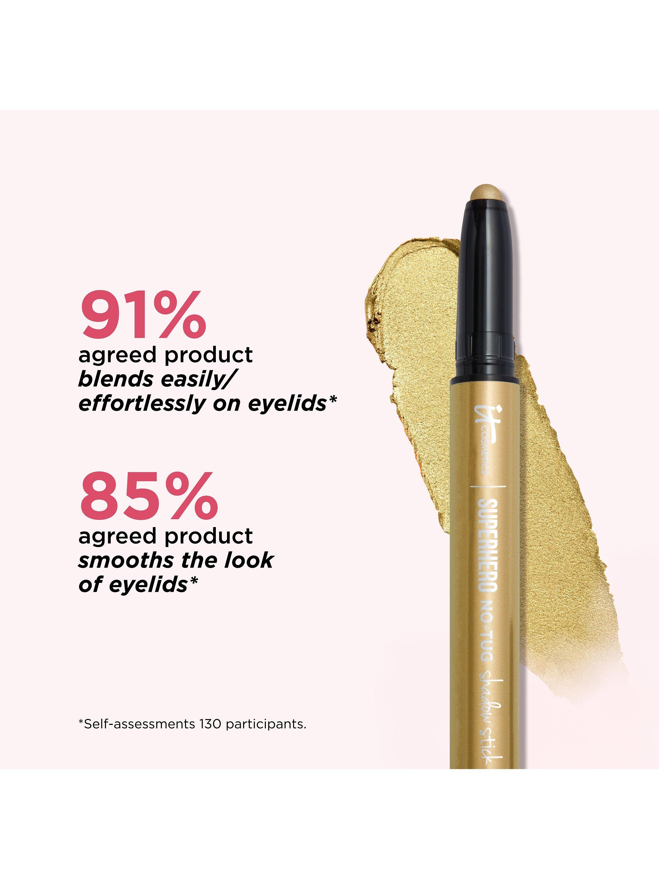 Product image 3 of 3, which shows IT Cosmetics Superhero No-Tug Eyeshadow Stick, Pearl, Gallant Gold