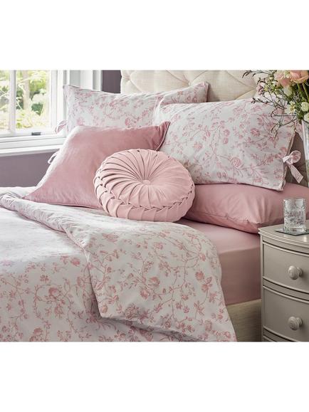 Laura Ashley Aria 200 Thread Count Duvet Cover Set, Blush Pink