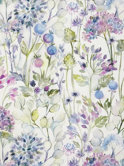 Voyage Country Hedgerow Furnishing Fabric, Lilac/Linen