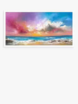 John Lewis Anna Schofield 'Follow Your Heart' Embellished Framed Print, 64.5 x 124.5cm, Pink/Multi, Pink/Multi