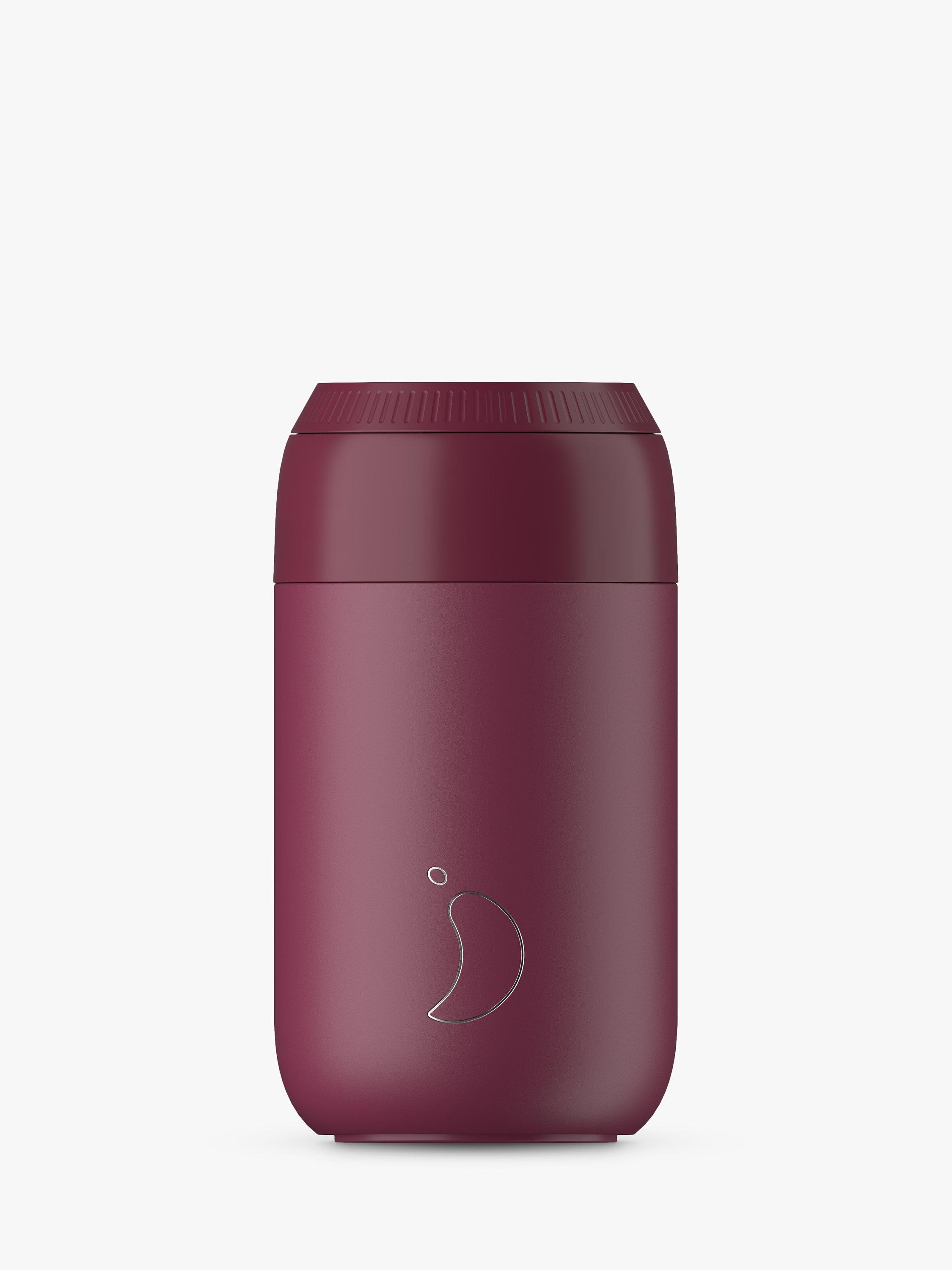 Chilly's Series 2 Double Wall Insulated Travel Coffee Cup, 340ml, Plum