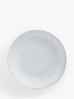 Nosse Ceramics Smooth Stoneware Dinner Plate, 28cm, Grey