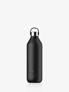 Chilly's Series 2 Insulated Leak-Proof Drinks Bottle, 1L, Black