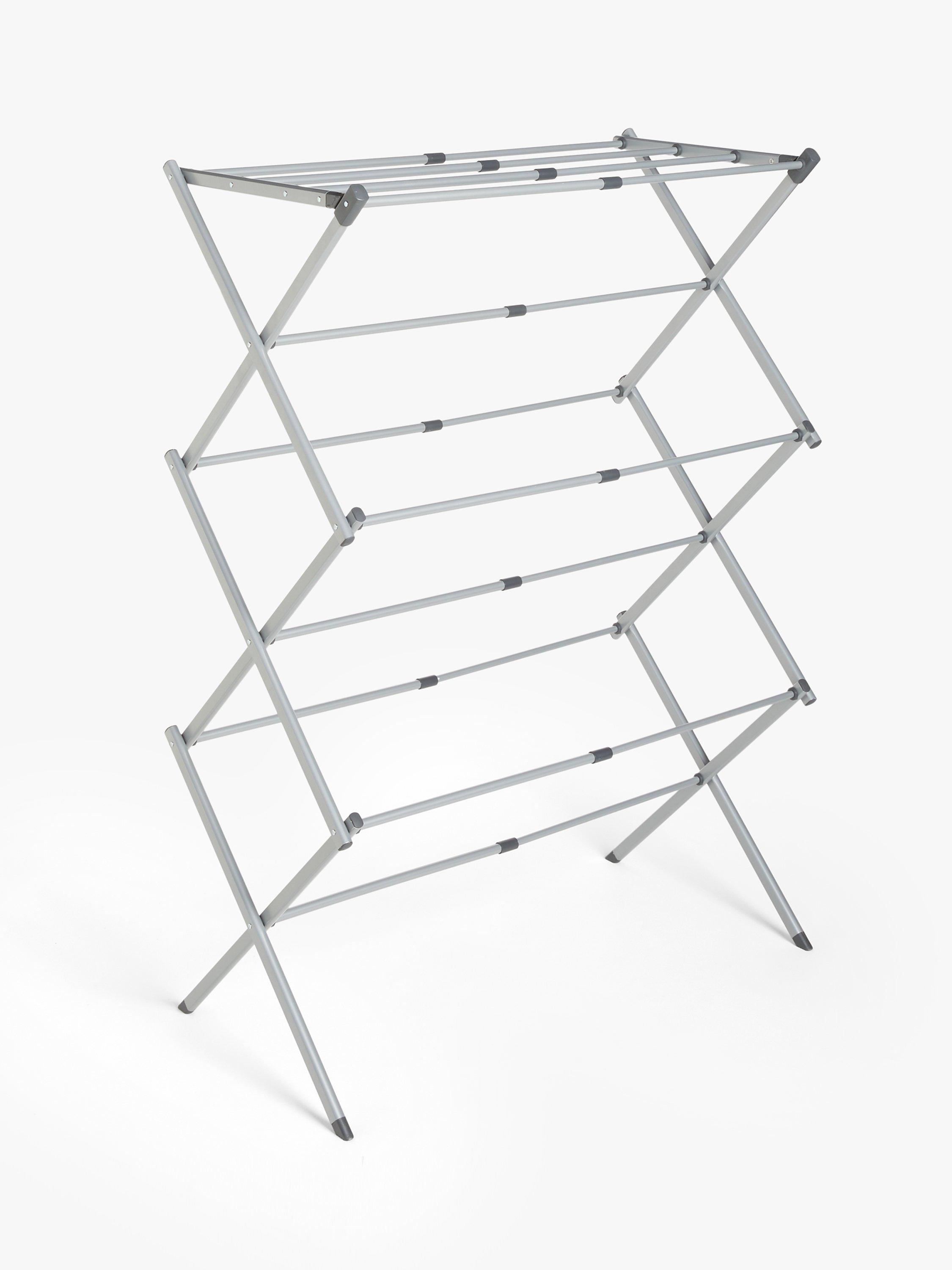 John Lewis Extendable Clothes Airer Grey